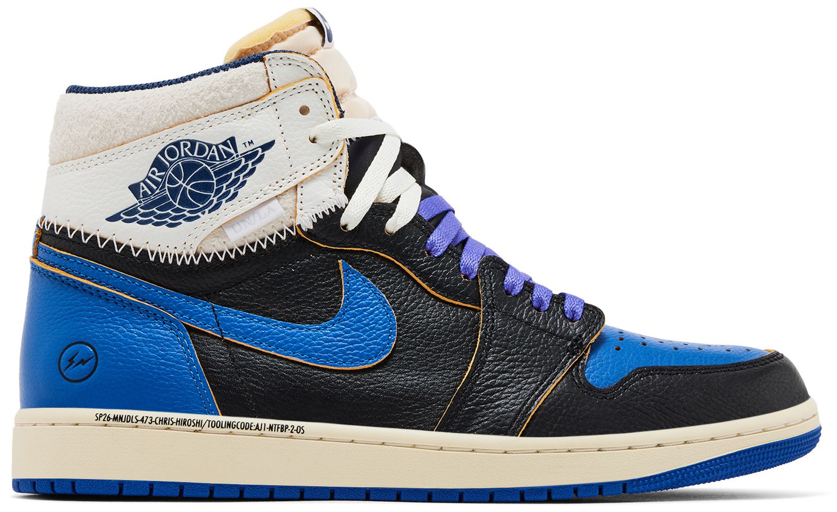 Fragment and Union LA Air Jordan 1 High Sport Royal