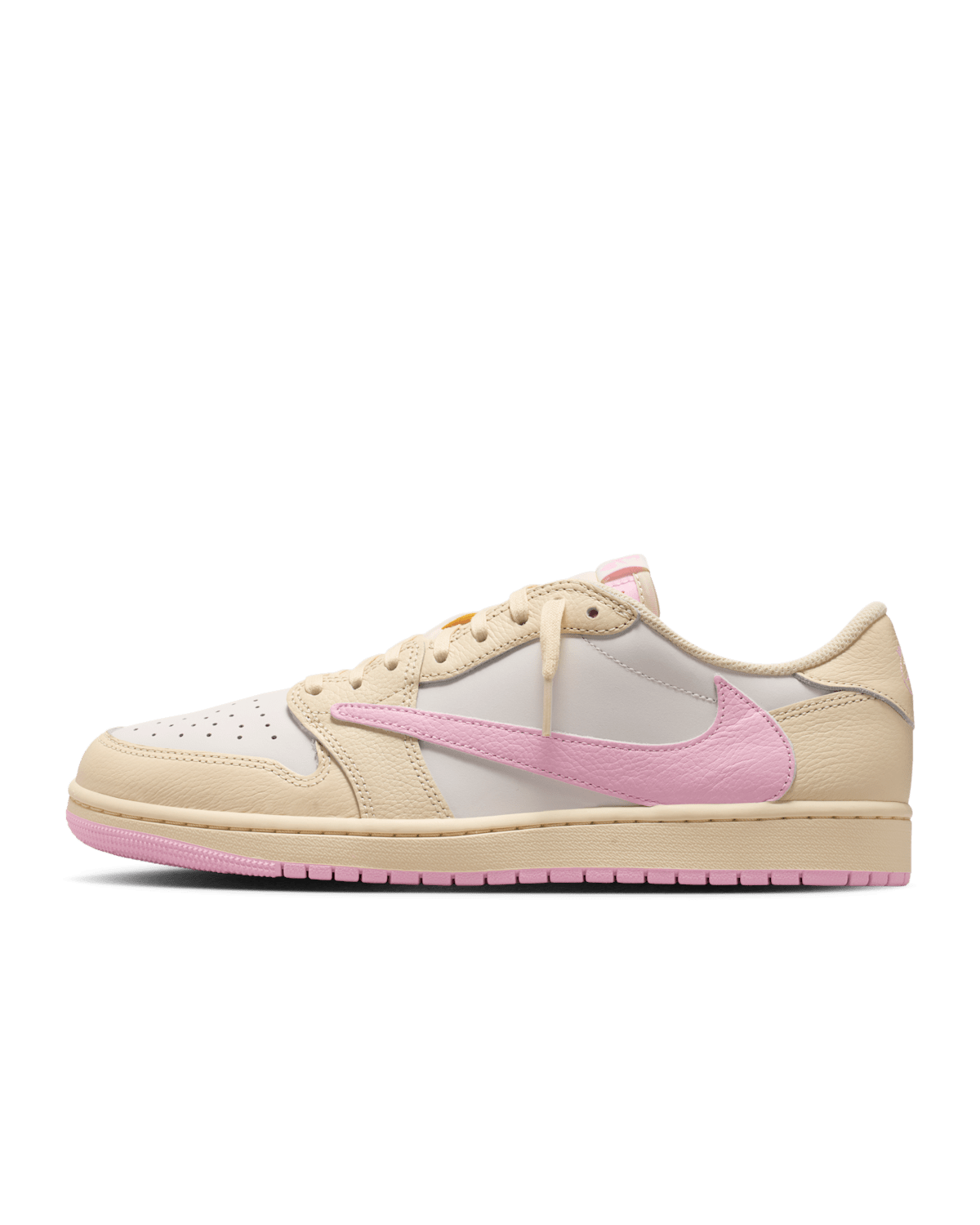 Travis Scott Air Jordan 1 Low OG Muslin and Shy Pink